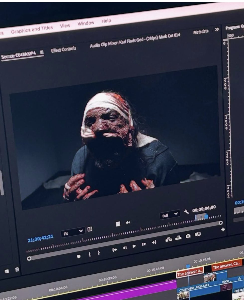 Editing going well for 'Guerrilla House' for 'A Bloodbath in Pallookaville' Can't wait for you all to see!!! #HorrorCommunity