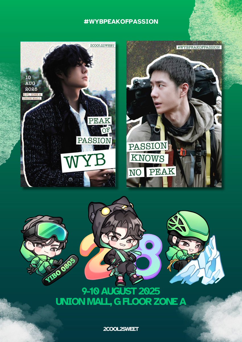 Wang YiBo PEAK of PASSION

Giveaway > การ์ดแข็งที่ระลึก
10 ส.ค. 2025 | 11:00 - 21:00 PM
📍 UNION MALL G FL. โซน A
#️⃣ #UnionMallxWYBthFans2025 #️⃣

ได้เวลานับถอยหลัง 💚😊

#WangYibo #王一博 #หวังอี้ป๋อ
#ยูเนี่ยนมอลล์ #UNIONMALL #UNIONCOEVENTMALL