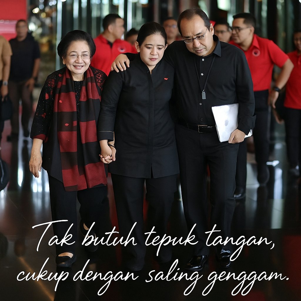 Ketika yang lain saling tikam, 
kami saling genggam.. 

Karena dalam politik, bukan siapa yang paling kencang berteriak,
tapi siapa yang tetap utuh setelah melewati badai..