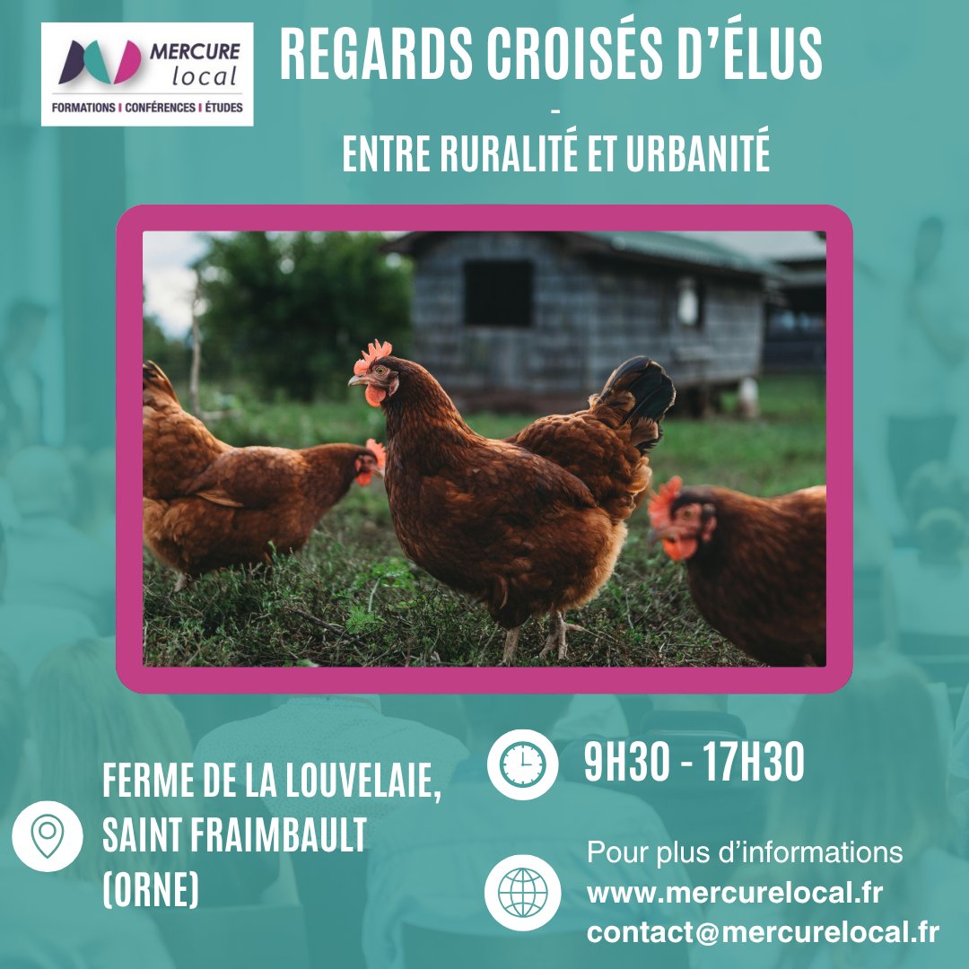 𝙉𝙤𝙪𝙫𝙚𝙡𝙡𝙚 𝙛𝙤𝙧𝙢𝙖𝙩𝙞𝙤𝙣 𝙘𝙝𝙚𝙯 𝙈𝙚𝙧𝙘𝙪𝙧𝙚 𝙡𝙤𝙘𝙖𝙡 !
𝘙𝘦𝘨𝘢𝘳𝘥𝘴 𝘤𝘳𝘰𝘪𝘴𝘦́𝘴 𝘥'𝘦́𝘭𝘶𝘴 : 𝘦𝘯𝘵𝘳𝘦 𝘳𝘶𝘳𝘢𝘭𝘪𝘵𝘦́ 𝘦𝘵 𝘶𝘳𝘣𝘢𝘯𝘪𝘵𝘦́
Journée immersive à la ferme pour les élus
S'inscrire : docs.google.com/forms/d/e/1FAI…