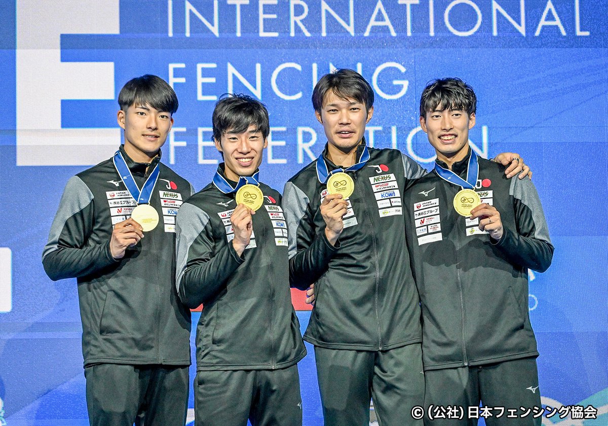 ＼＼㊗️メダル獲得🎊／／
#JAL アスリート社員の #加納虹輝 選手(フェンシング・エペ)が、「世界選手権大会(ジョージア)」団体戦で

　　　　🥇金メダル🥇

個人戦との2冠に輝きました✨
皆さま、熱い応援をありがとうございました😊

✈️［お知らせ］
#JALInformation
#JALスポーツ