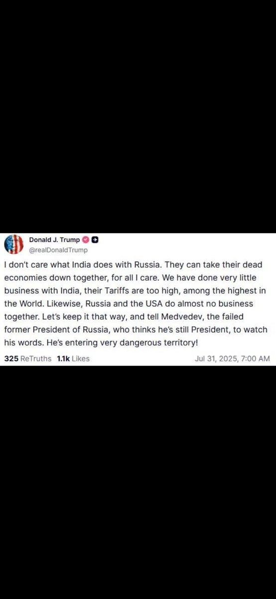 "Failed former President of Russia." This is exactly what Medvedev deserves.