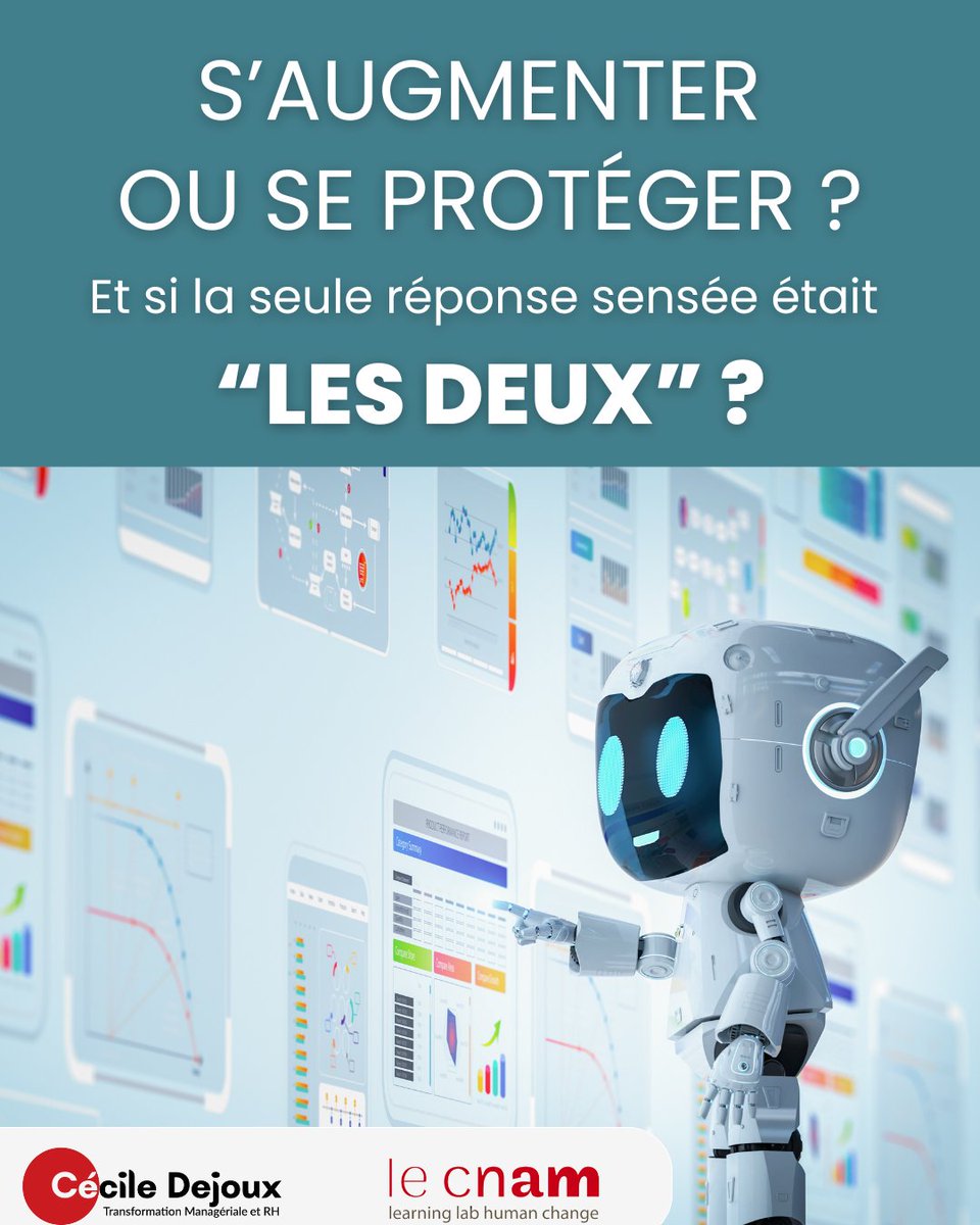 « Faut-il choisir entre s’augmenter grâce à l’IA et se protéger de ses effets ? Et si la seule réponse raisonnable était de faire les deux à la fois ? »

👉 Où placez-vous le curseur entre augmentation et protection ?

 #IA #EspritCritique #FutureOfWork