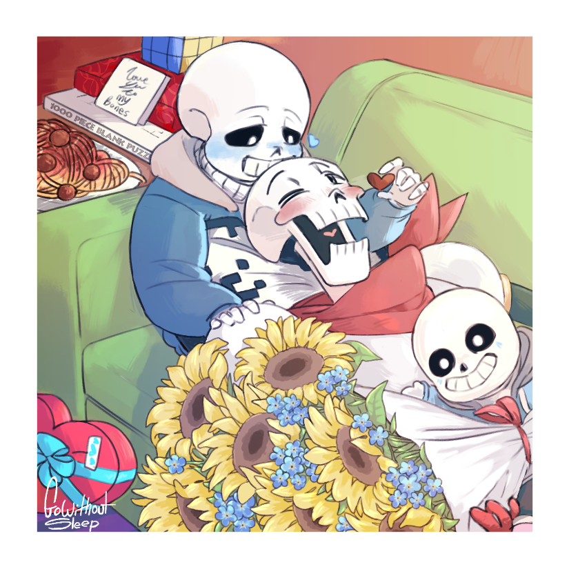 Another piece I did for the <a href="/livelaughbone/">Live, Laugh, Bone Vol. 2: 2026 Fontcest Calendar</a> Fontcest Wall Calendar Zine this time for the month of April featuring classic fontcest! 💙🧡
Preorders are open from July 30 to August 27 so don't miss out!
#fontcest #papysans