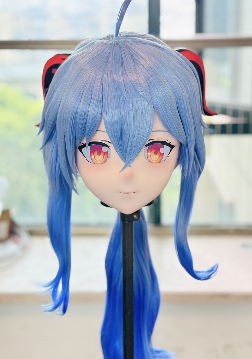 Stock Ganyu Kigurumi mask. Good price. Leave msg or Email: alicekiggarden@gmail.com if you are interested. #kigurumi