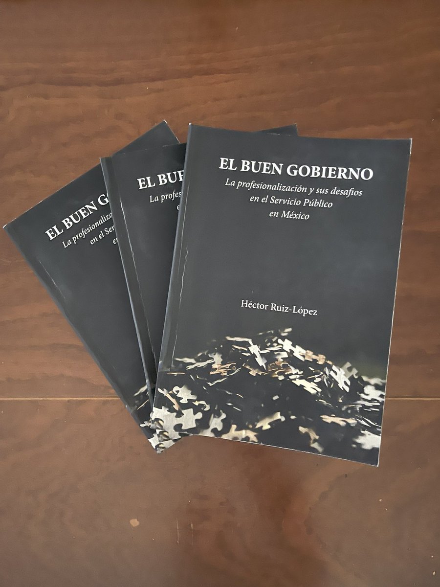 ¡Ya en mis manos o versión impresa de mi más reciente libro! 📘
El buen gobierno. La profesionalización y sus desafíos en el Servicio Público en México.
Una reflexión sobre meritocracia, ética y transformación institucional.
#ElBuenGobierno #ServicioPúblico
#Profesionalizacion