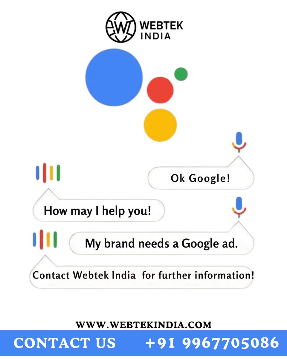 WebtekIndia's tweet photo. When Google itself tells you to contact Webtek India to run your ads and rank higher, you know you're in expert hands. 📈🚀
Start growing your business the smart way — with Webtek India!

#WebtekIndia #DigitalMarketingExperts #GoogleAds  #leadingdigitalmarketingagency https://t.co/BxbQGqdHzw