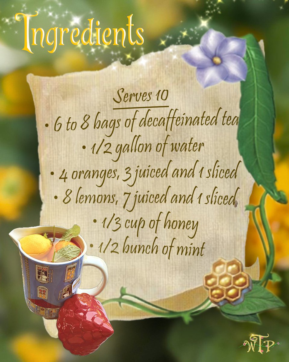 WeThePixies's tweet photo. 🧚‍♀️ ☀️ Sipping sunshine the pixie way! Cool off like a true Light Fairy with this fruity, sparkling Sun Tea Punch! 🍋 🌿  
#disneyfairies #summerdrinks #recipes https://t.co/ttW1s3Htyk