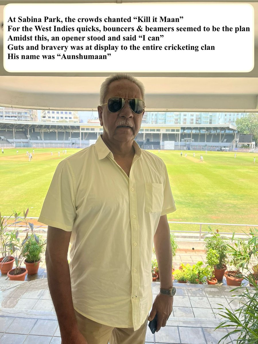 A year since Aunshu Sir’s innings in this life came to an end. By giving me an opportunity to pen his biography,god gave me a gift to know this wonderful human.For me,he was beyond what I could have dreamt ever of-a guide,a supporter &amp; someone whose company I cherished