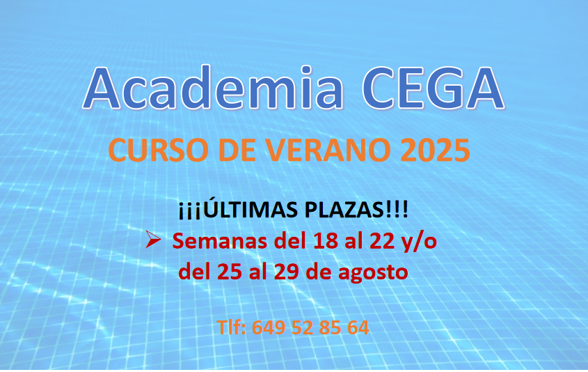 #CURSOdeVERANO 2025 Academia #CEGAenTriana Sevilla. Refuerzo de asignaturas y/o #Apoyoalestudio  BACHILLERATO Y ESO. Recuperación para 1º de Bachillerato para septiembre. Más información 📞 649 52 85 64 o visita nuestra web📷 academiacega.es 📷 👈
