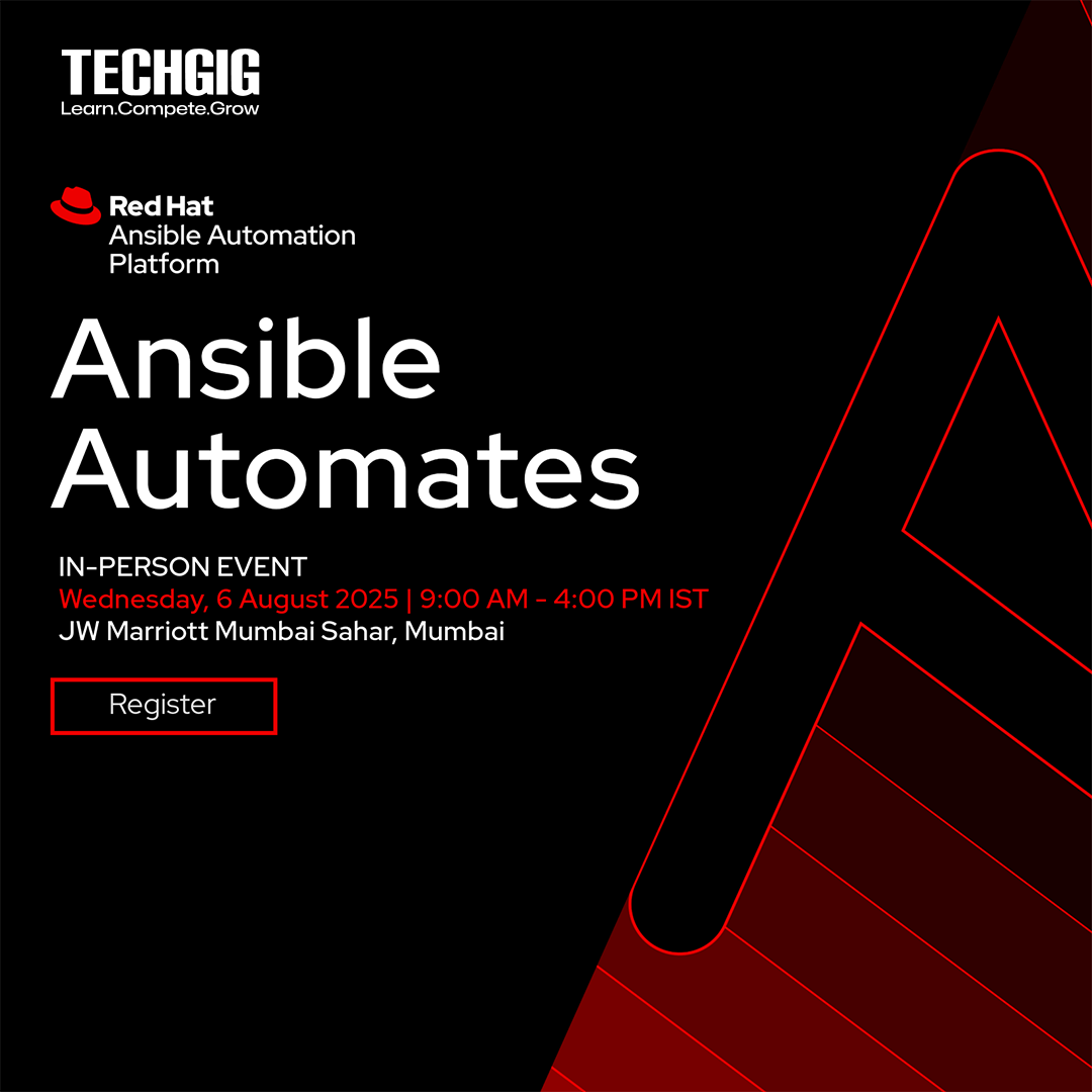 Automation is transforming IT — are you ready to lead the change?

Join us at Ansible Automates Mumbai, an exclusive in-person event powered by Red Hat Ansible Automation Platform.

🗓️ 6 August 2025
📍 JW Marriott Mumbai Sahar, Mumbai
⏰ 9:00 AM – 4:00 PM

Gain actionable