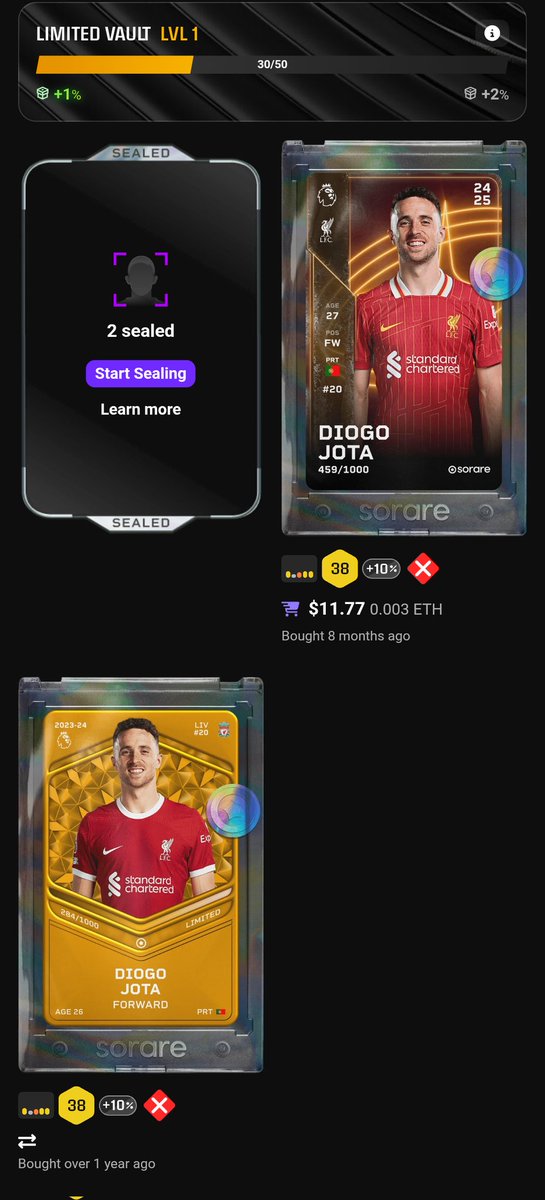 Forever Sealed on <a href="/Sorare/">Sorare</a> #Forever20