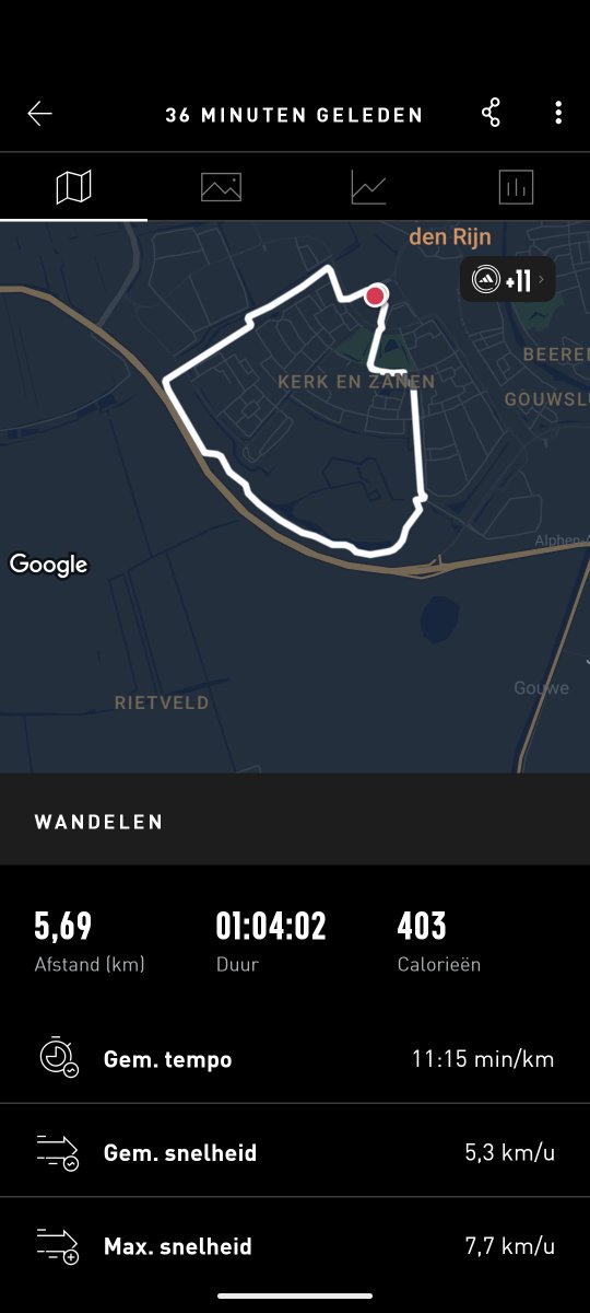 Daar worden we blij van. Lukt weer om actief bezig te zijn. Wat een prima gevoel na bijna 8 weken weinig kunnen doen. #goedemorgen