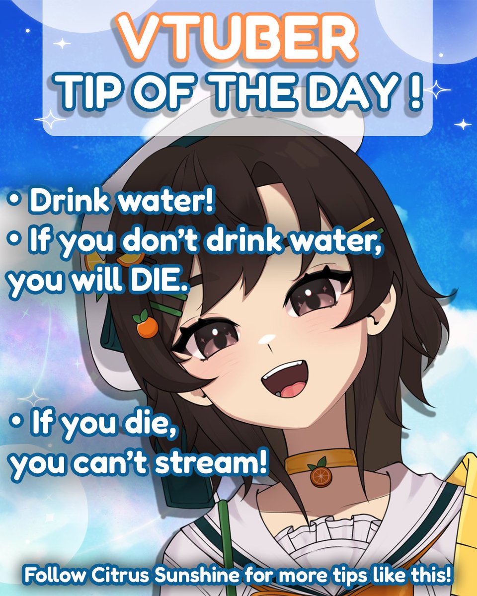 citrus_sunshine's tweet image. 🍊 DON&apos;T MISS THIS TIP, VTUBERS!🍊

Have YOU ever tried this trick to UP your STREAMING GAME? It&apos;s SUPER IMPORTANT for new vtubers (and PNGtubers!) to remember! 👀

#vtuber | #vtubertips