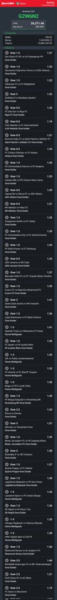 Hey check out the bet I just placed on Sportybet! sportybet.com/ng/?shareCode=…