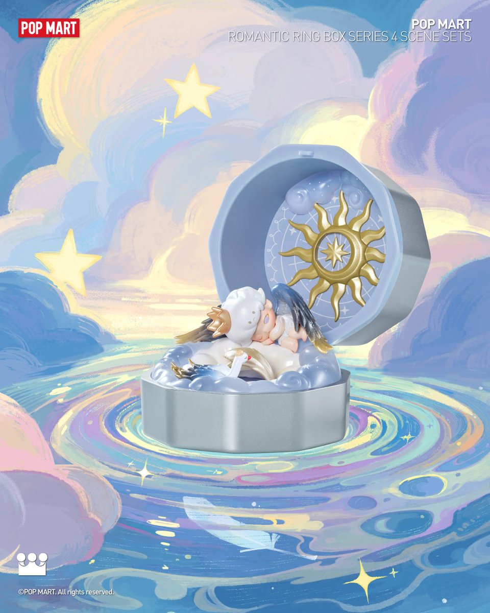 POPMARTGlobal's tweet image. Not every path is drawn on a map...Some are written in the sky✨. Are you ready to follow?

#POPMART #minime #ringbox #romantic #arttoys #blindbox #molly #pinojelly #dimoo #sweetbean #twinkletwinkle #pucky #labubu #chaka #zsiga #hacipupu #skullpanda