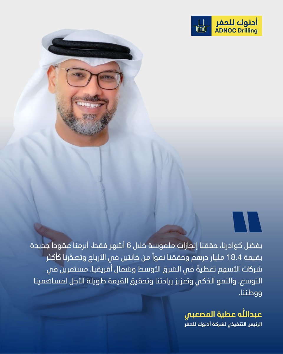 الرئيس التنفيذي عبدالله عطية المصعبي يشارك أبرز إنجازاتنا خلال النصف الأول من عام 2025. بفضل فرق عملنا الموهوبة، نعزز كفاءة عملياتنا ونسرّع التقدم ونوسع نطاق أعمالنا ونشكل مستقبلاً ذكياً، واعداً لمساهمينا، وشركائنا، والمنطقة.