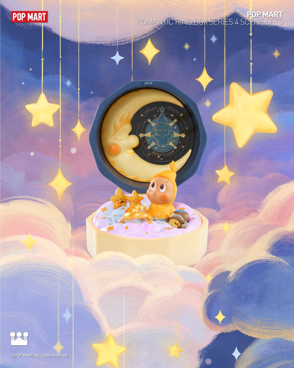 POPMARTGlobal's tweet image. Not every path is drawn on a map...Some are written in the sky✨. Are you ready to follow?

#POPMART #minime #ringbox #romantic #arttoys #blindbox #molly #pinojelly #dimoo #sweetbean #twinkletwinkle #pucky #labubu #chaka #zsiga #hacipupu #skullpanda