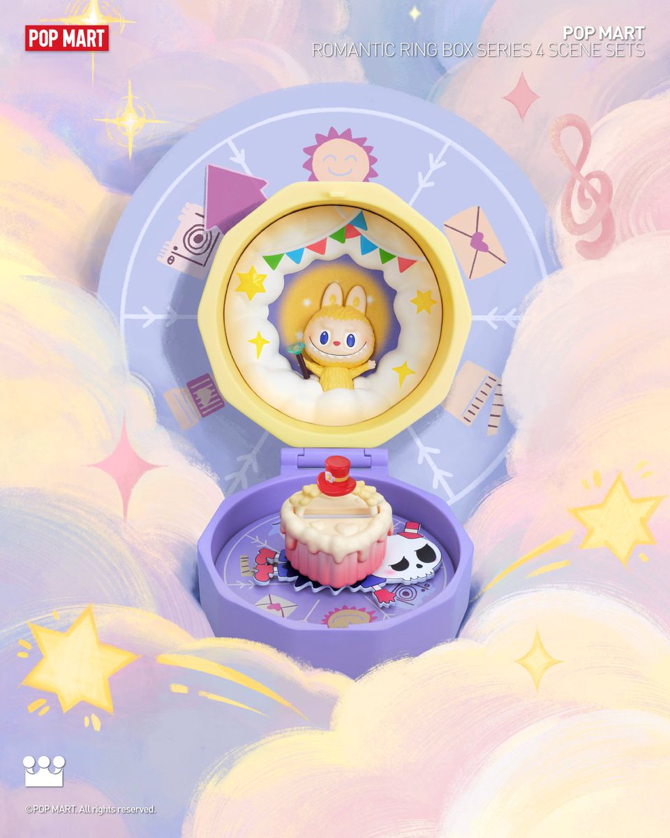 POPMARTGlobal's tweet image. Not every path is drawn on a map...Some are written in the sky✨. Are you ready to follow?

#POPMART #minime #ringbox #romantic #arttoys #blindbox #molly #pinojelly #dimoo #sweetbean #twinkletwinkle #pucky #labubu #chaka #zsiga #hacipupu #skullpanda