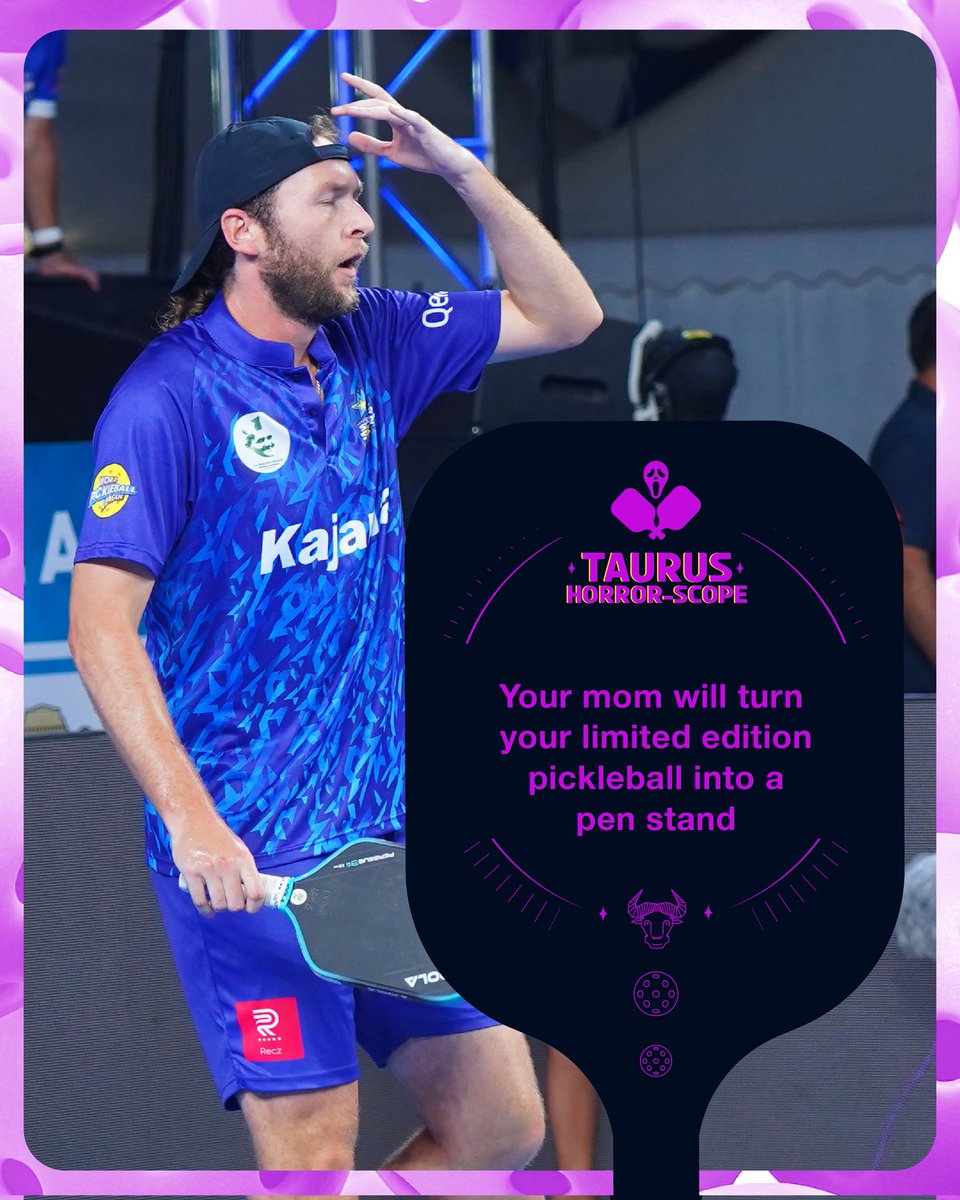When a Taurus buys something, there’s an unspoken pact..

No. One. Touches. It. 😤🚫

#WPBL #Pickleball