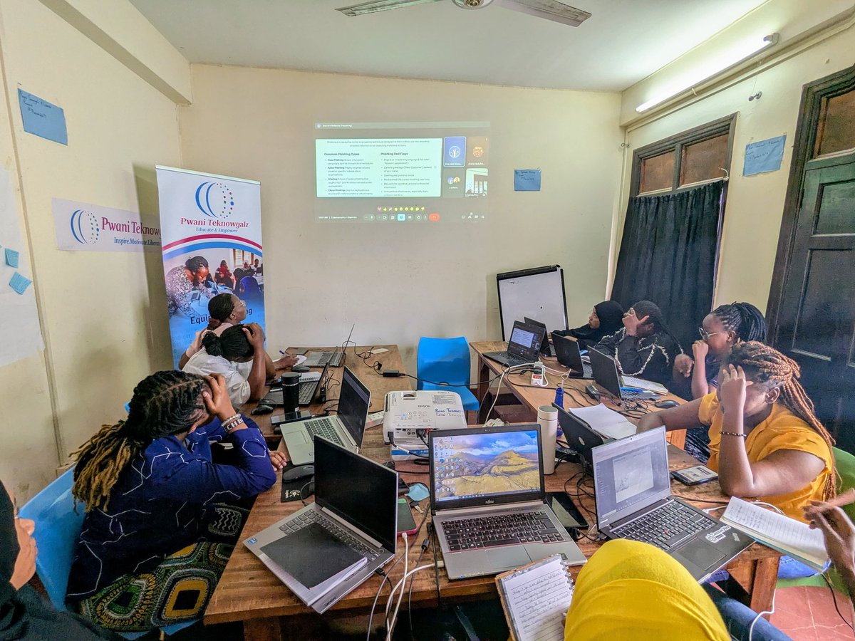 pwaniteknowgalz's tweet photo. We're thrilled to have @shermimmatunda, a #CodeHack alumna now mentoring girls in our Cybersecurity Accelerator! From learner to leader, she’s proof of what investing in girls in tech can do.
#WomenInTech #Cybersecurity #codehack #TechForGood https://t.co/WXQZaMzH61