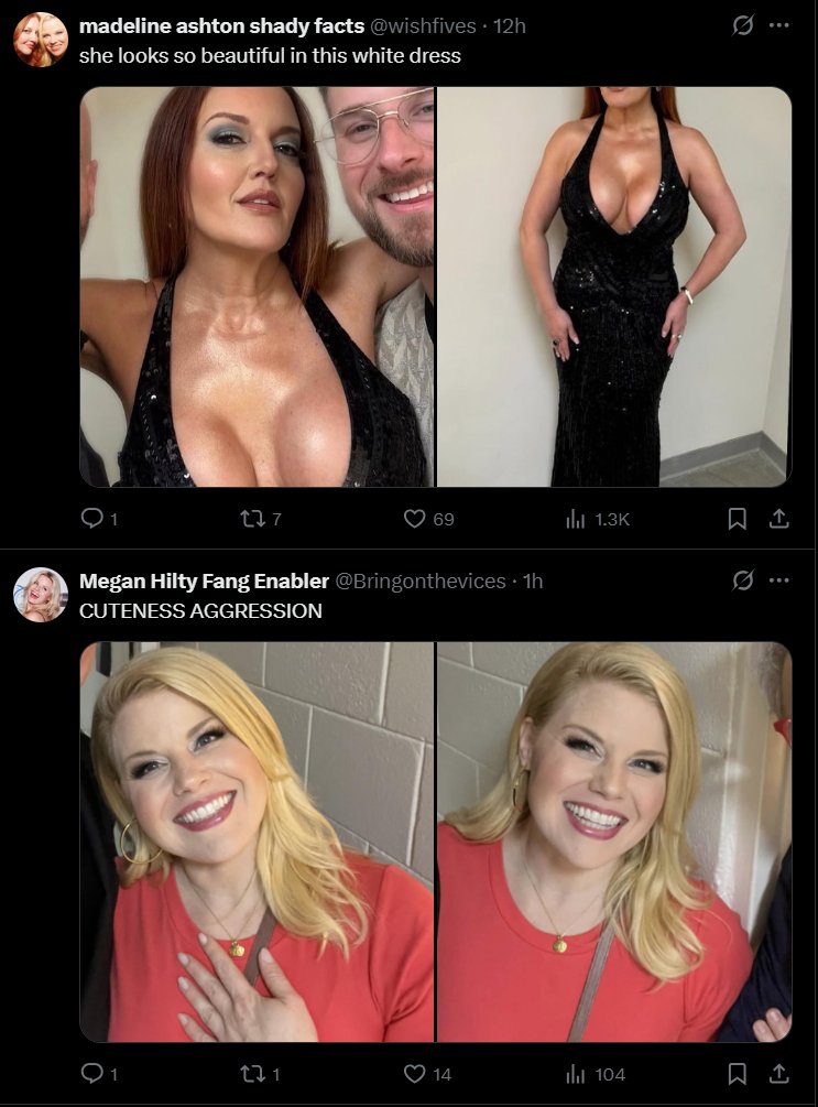 madderthanhel's tweet image. &quot;we have different reactions to jennifer and megan&quot; 
exhibit a: