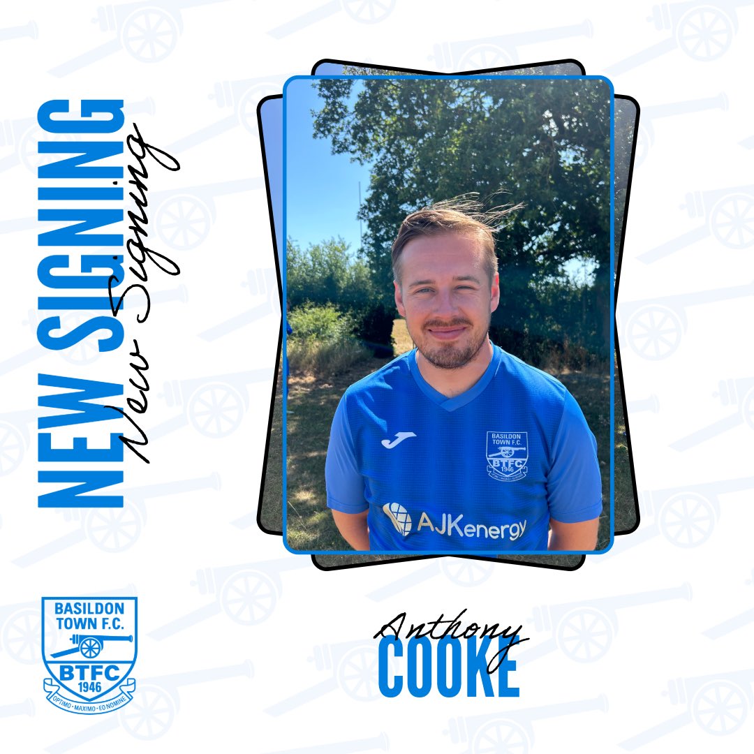 Basildon Town are happy to announce the signing of Anthony Cooke … Welcome to the club 🔵⚪️