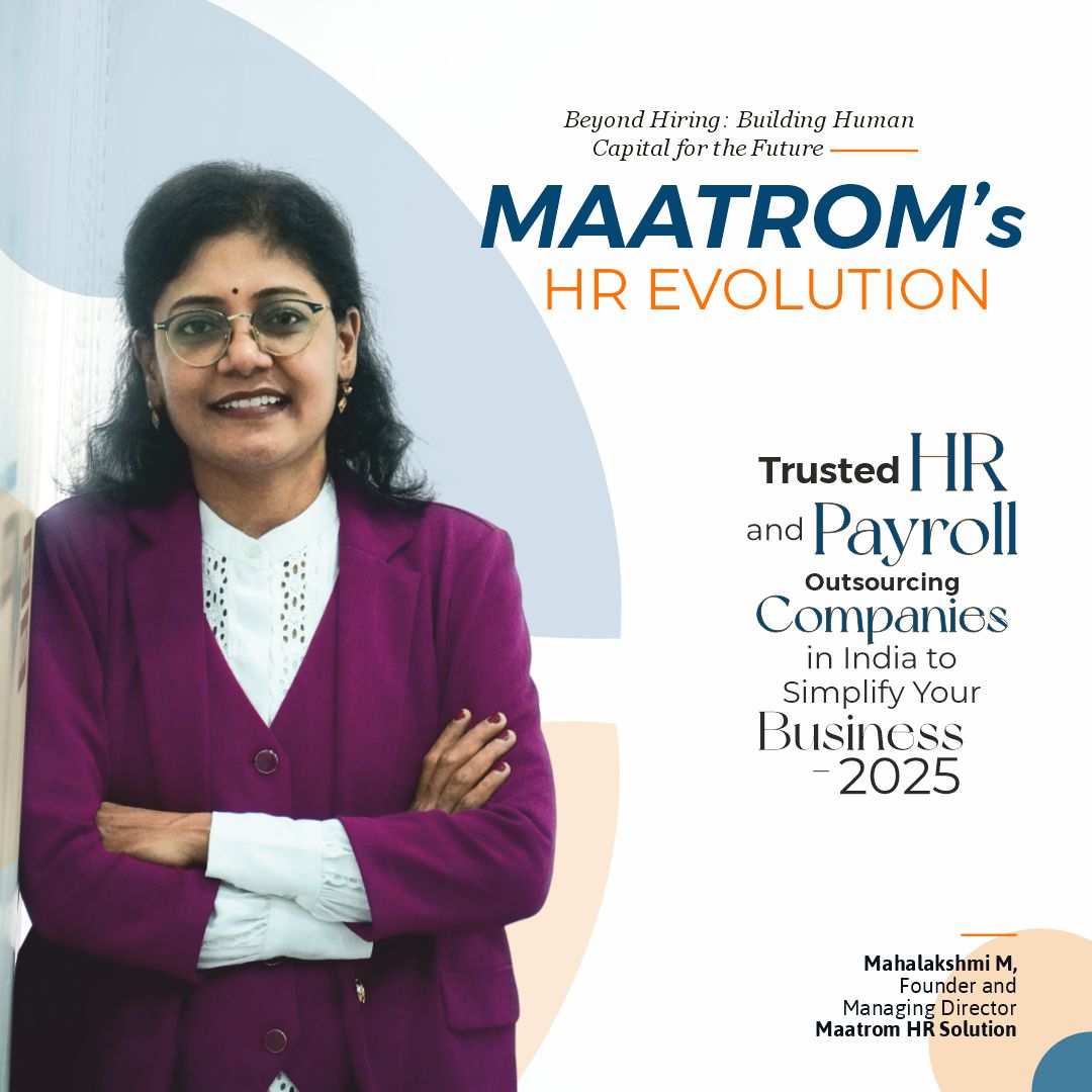 IndustryView_'s tweet photo. @MaatromHr  Spearheaded by its visionary Founder and Managing Director, #MahalakshmiM, which works for client organizations to improve their business operations through a wide range of HR solutions.

Read More: https://t.co/4VIUWvFAFF https://t.co/Ho34xk5dwL