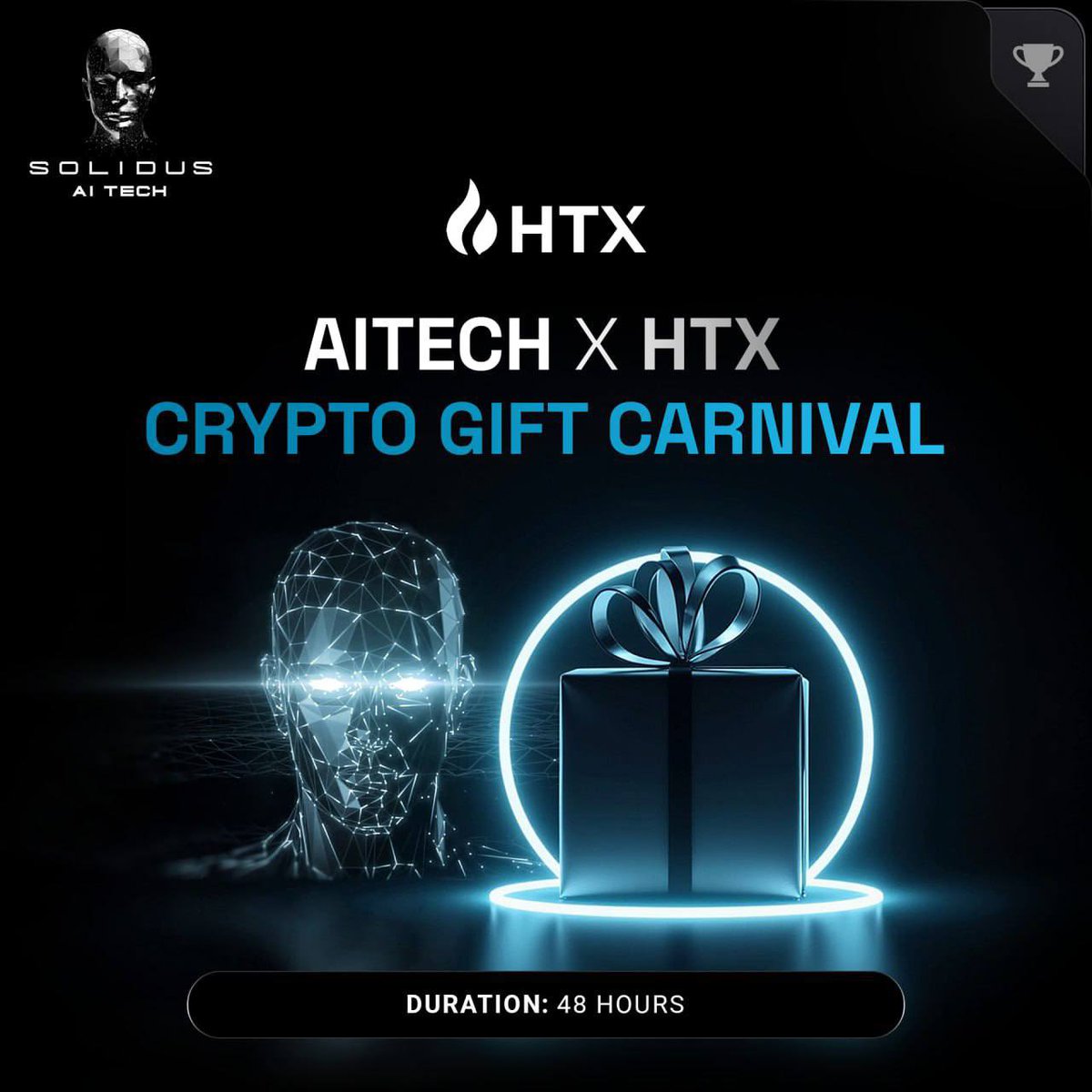 📣 AITECH X HTX: Crypto Gifts Spree! We are thrilled to announce a crypto  gift carnival with @HTX_Global. Details: ✨ Share 10,000 $AITECH gifts from  AITECH ✨ Claim instantly with your email