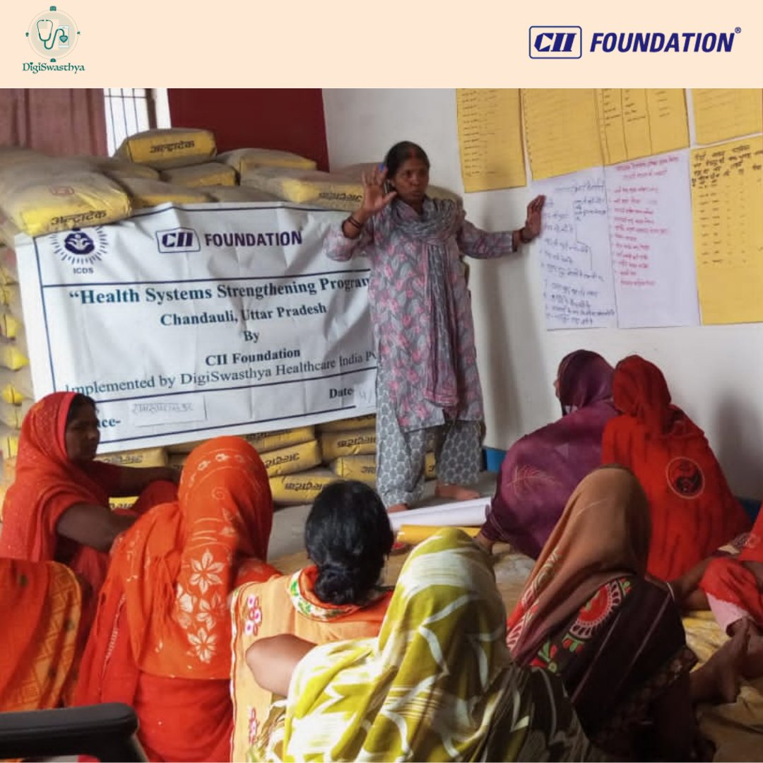 Strengthening Healthcare in Chandauli, One Conversation at a Time 🩺
While data tells us what’s missing, people show us what matters.

In partnership with DigiSwasthya Foundation, CII Foundation started working at the intersection of evidence and empathy — laying the groundwork