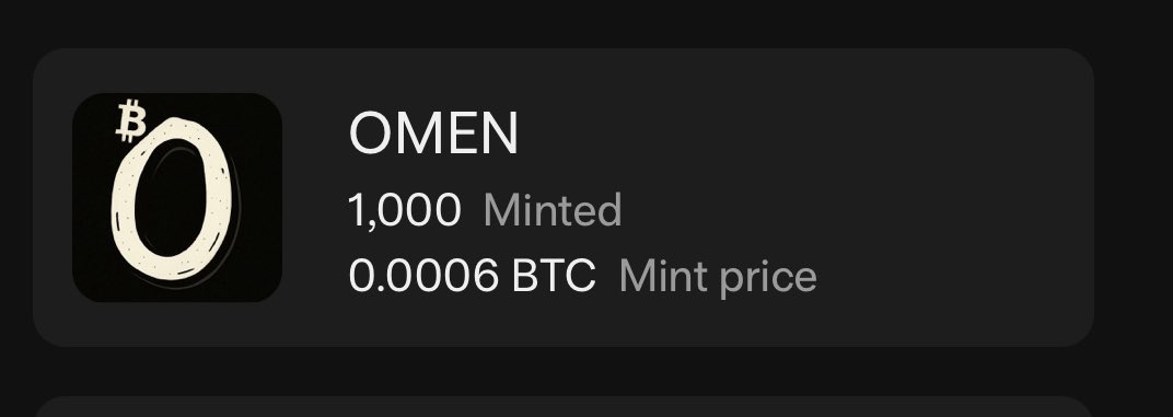 🚨 GAMMA SOLD OUT 🚨

We have officially sold out of OMEN on <a href="/trygamma/">Gamma.io</a> !

Only remaining mint slots are now available through HelioPay (cross-chain option + airdrop on August 5):
🔗 app.hel.io/pay/685e71a993…

Over 2500+ OMEN minted in just a few weeks.
Only ~1800 left before