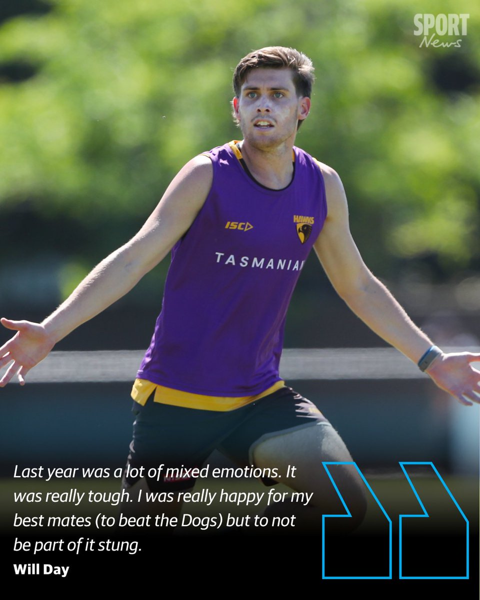 Last year was Will Day’s toughest footy experience, sitting on the bench helpless as his Hawks toiled through finals. 

Now, after a helping hand from a surprising source, he’s ready for redemption.

✍️: <a href="/RalphyHeraldSun/">Jon Ralph</a> 

READ MORE 👉 bit.ly/476U80Y