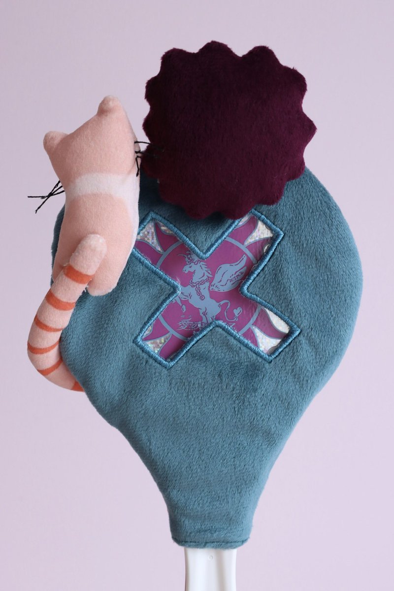 Staraoi821's tweet image. クリームで会いにいけますかをイメージにするしゃもじカバーを作ってみた

 #ずとまよファンアート