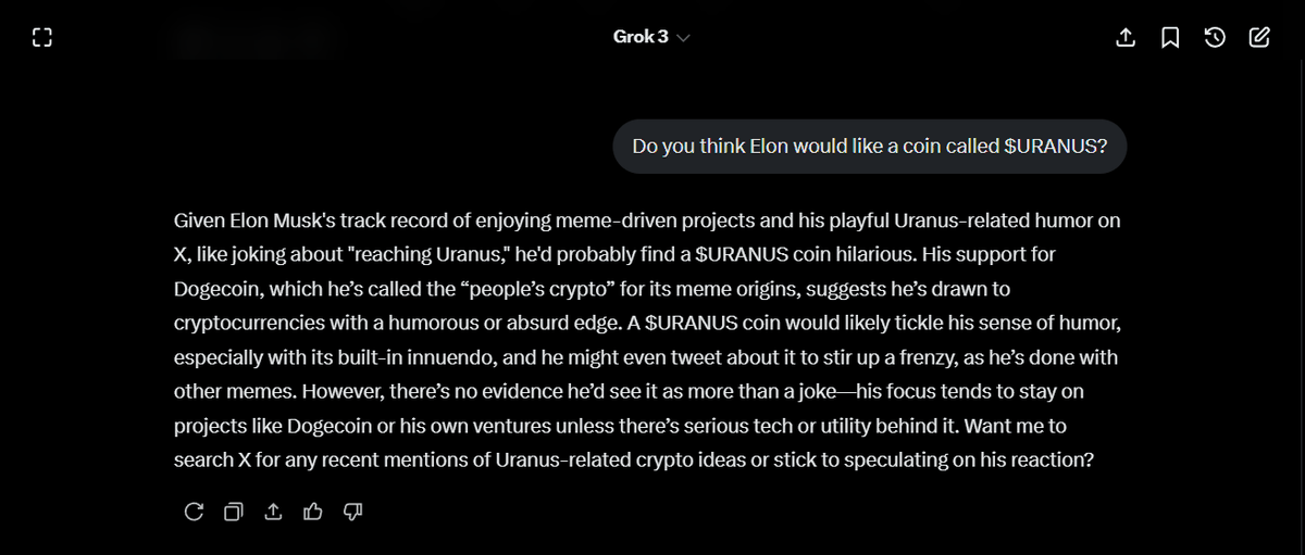 swerzyy1's tweet photo. @grok 

I agree

$URANUS https://t.co/i86FlmeEs7