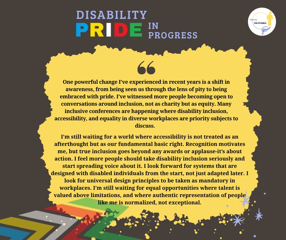 Designing with, not after.
Next in our series, Dr. <a href="/SaiKaustuv/">Sai Kaustuv Dashgupta</a> challenges the idea of “adjustments” and calls for #UniversalDesign that begins with disabled voices at the table.
#Inclusion isn’t a reward for resilience - it’s a basic right.
#LeaveNoOneBehind
<a href="/PrakashWKamatPK/">Prakash W. Kamat</a>