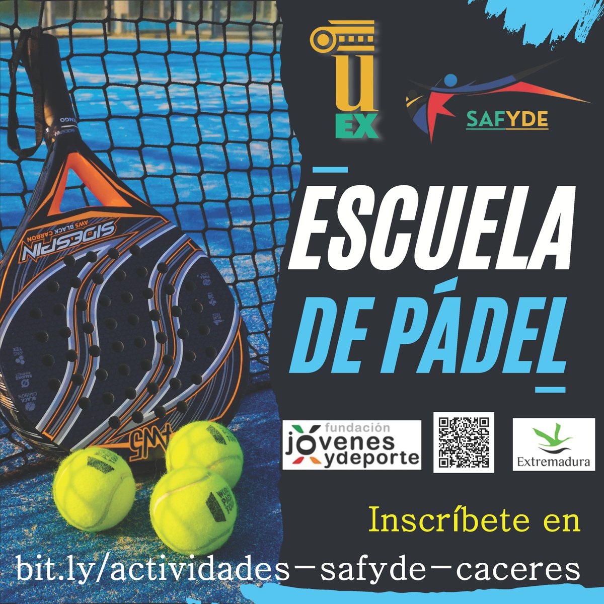 SAFYDE-UEx (@safydeuex) on Twitter photo <a href="/infouex/">UEx</a> <a href="/ExtensionUex/">Extensión Universitaria UEx</a> <a href="/SocialUex/">Consejo Social UEX</a> <a href="/jovendeportEXT/">Jóvenes y Deportes Extremadura</a> <a href="/Ivan_H_Bermejo/">Iván Herrero Bermejo</a> <a href="/FJyD/">Fundación Jóvenes y Deporte 🅵🅹🆈🅳 💚🤍🖤</a> <a href="/fcd_uex/">F CC Deporte - UEx</a> <a href="/CEUEX_/">Consejo Estudiantes UEx</a> <a href="/UExDivulga/">Cultura Científica UEx</a> <a href="/FUEx_fundacion/">FUEx (Fundación Universidad-Sociedad de la UEx)</a> <a href="/RRII_UEx/">UEx International</a> <a href="/SepyeUEx/">Servicio de Prácticas y Empleo UEx</a> <a href="/PanduroJUAN/">JUAN PANDURO</a> <a href="/MiguelMadrugaV/">MiguelMadruga</a> <a href="/EPCC_Unex/">Escuela Politécnica CC</a> <a href="/moisestejed/">Moisés Tejedor D.</a> ESCUELA DE PÁDEL - <a href="/infouex/">UEx</a> -CAMPUS CÁCERES
Visita nuestra web bit.ly/actividades-sa…
<a href="/ExtensionUex/">Extensión Universitaria UEx</a> <a href="/SocialUex/">Consejo Social UEX</a> <a href="/jovendeportEXT/">Jóvenes y Deportes Extremadura</a> <a href="/Ivan_H_Bermejo/">Iván Herrero Bermejo</a> <a href="/fcd_uex/">F CC Deporte - UEx</a> <a href="/CEUEX_/">Consejo Estudiantes UEx</a> <a href="/UExDivulga/">Cultura Científica UEx</a> <a href="/RRII_UEx/">UEx International</a> <a href="/UexBiblioteca/">Biblioteca Universidad de Extremadura</a> <a href="/SepyeUEx/">Servicio de Prácticas y Empleo UEx</a> <a href="/CVUEx/">Campus Virtual UEx</a> <a href="/cultura_EXT/">Cultura, Turismo, Jóvenes y Deportes</a> <a href="/DepExtremadura/">Deportes Extremadura</a> <a href="/FUEx_fundacion/">FUEx (Fundación Universidad-Sociedad de la UEx)</a> <a href="/pablogarguez/">Pablo Gª Rguez</a> <a href="/infouex/">UEx</a> <a href="/ExtensionUex/">Extensión Universitaria UEx</a> <a href="/SocialUex/">Consejo Social UEX</a> <a href="/jovendeportEXT/">Jóvenes y Deportes Extremadura</a> <a href="/Ivan_H_Bermejo/">Iván Herrero Bermejo</a> <a href="/FJyD/">Fundación Jóvenes y Deporte 🅵🅹🆈🅳 💚🤍🖤</a> <a href="/fcd_uex/">F CC Deporte - UEx</a> <a href="/CEUEX_/">Consejo Estudiantes UEx</a> <a href="/UExDivulga/">Cultura Científica UEx</a> <a href="/FUEx_fundacion/">FUEx (Fundación Universidad-Sociedad de la UEx)</a> <a href="/RRII_UEx/">UEx International</a> <a href="/SepyeUEx/">Servicio de Prácticas y Empleo UEx</a> <a href="/PanduroJUAN/">JUAN PANDURO</a> <a href="/MiguelMadrugaV/">MiguelMadruga</a> <a href="/EPCC_Unex/">Escuela Politécnica CC</a> <a href="/moisestejed/">Moisés Tejedor D.</a> ESCUELA DE PÁDEL - <a href="/infouex/">UEx</a> -CAMPUS CÁCERES
Visita nuestra web bit.ly/actividades-sa…
<a href="/ExtensionUex/">Extensión Universitaria UEx</a> <a href="/SocialUex/">Consejo Social UEX</a> <a href="/jovendeportEXT/">Jóvenes y Deportes Extremadura</a> <a href="/Ivan_H_Bermejo/">Iván Herrero Bermejo</a> <a href="/fcd_uex/">F CC Deporte - UEx</a> <a href="/CEUEX_/">Consejo Estudiantes UEx</a> <a href="/UExDivulga/">Cultura Científica UEx</a> <a href="/RRII_UEx/">UEx International</a> <a href="/UexBiblioteca/">Biblioteca Universidad de Extremadura</a> <a href="/SepyeUEx/">Servicio de Prácticas y Empleo UEx</a> <a href="/CVUEx/">Campus Virtual UEx</a> <a href="/cultura_EXT/">Cultura, Turismo, Jóvenes y Deportes</a> <a href="/DepExtremadura/">Deportes Extremadura</a> <a href="/FUEx_fundacion/">FUEx (Fundación Universidad-Sociedad de la UEx)</a> <a href="/pablogarguez/">Pablo Gª Rguez</a>