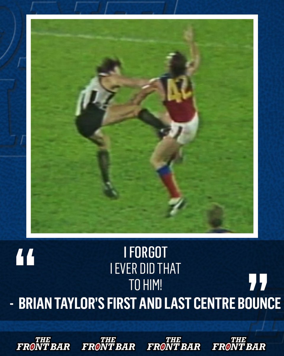 thefrontbar7's tweet photo. BT's ruck career came to a grinding halt at @VFLPark in the 1986 Foster's Cup 🫣

#TheFrontBar | Wednesday | 8.30pm AEST 📺 https://t.co/pz16O3cvY0