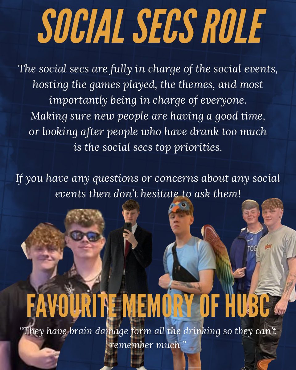 Last but not least,…. The dynamic duo…. The social secs