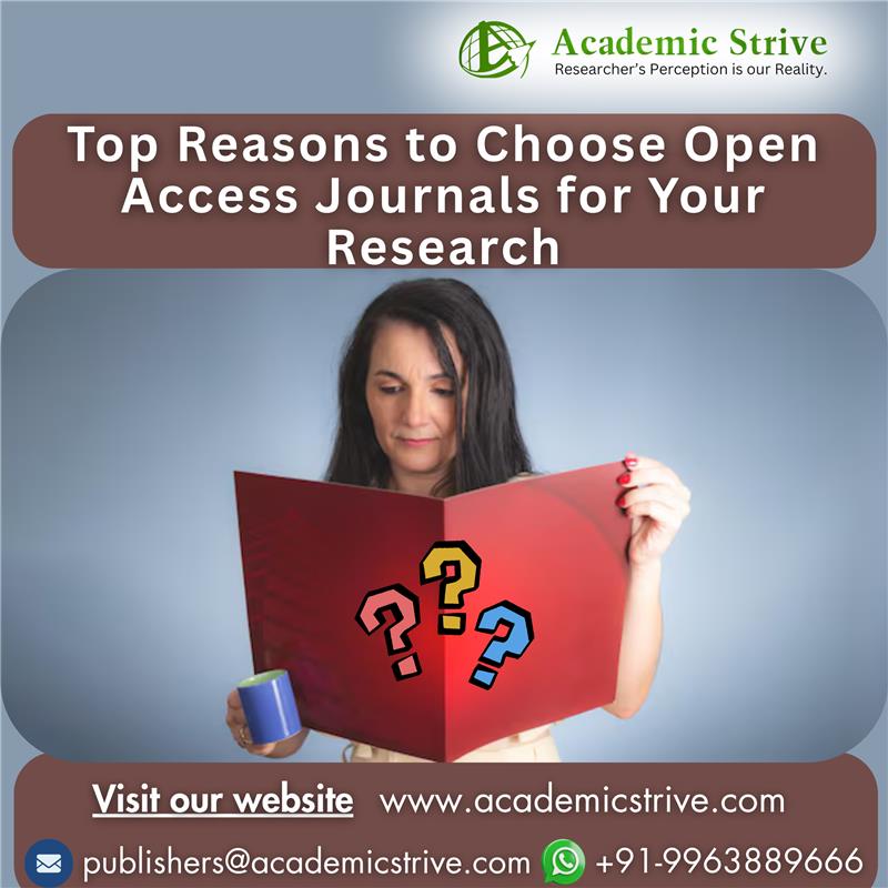 Top reason to choose Open Access Journals?
✅ Maximum reach
✅ Higher citations
✅ Immediate access
Make your research count with #OpenAccess!
🔗 academicstrive.com
#AcademicPublishing #ResearchVisibility #OpenScience #AcademicStrive #ResearchImpact #PublishWithUs #OAWeek