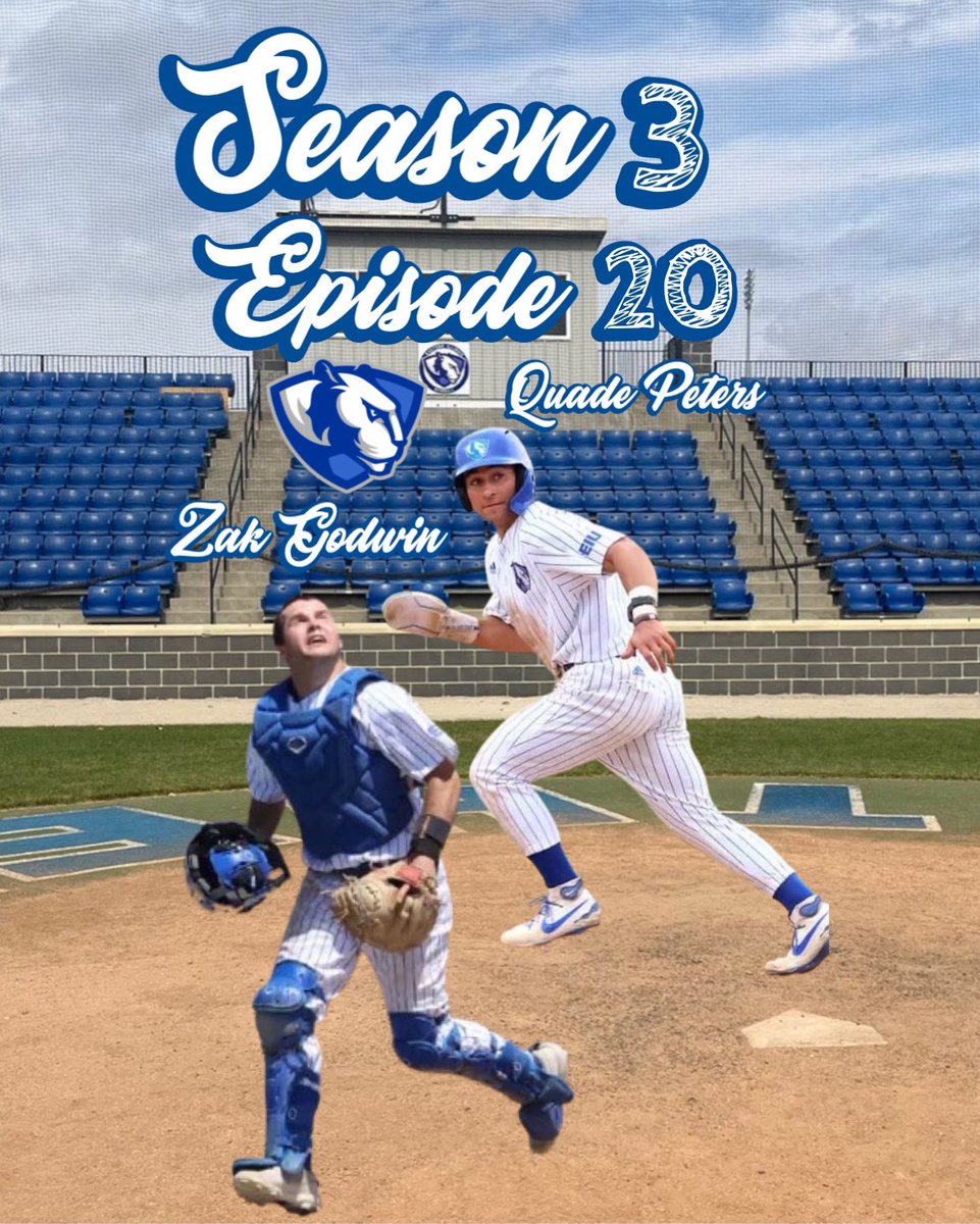 Season 3 Episode 20 Out Now with <a href="/PetersQuade/">Quade Peters</a> Starting Outfielder &amp; <a href="/zakgoodwin2003/">zak goodwin</a> Starting Catcher of Eastern Illinois. They also both played juco ball together for <a href="/ICCCBaseball/">Iowa Central Baseball</a> . <a href="/EIU_Baseball/">EIU Baseball</a> . Click link to watch instagram.com/reel/DMwm7kCtd…