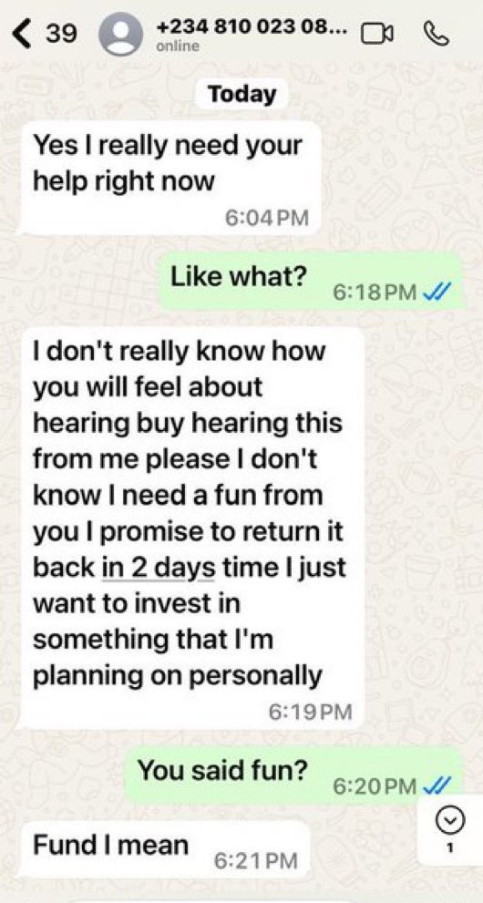 SERAH IBRAHIM (@theserahibrahim) on Twitter photo I have visited multiple <a href="/MTNNG/">MTN Nigeria</a> offices and even reported this issue directly to a manager at their headquarters. Since MTN has claimed there’s nothing they can do, I’m compelled to inform the general public and <a href="/PoliceNG/">Nigeria Police Force</a> that the number 08100230862
is being used to impersonate I have visited multiple <a href="/MTNNG/">MTN Nigeria</a> offices and even reported this issue directly to a manager at their headquarters. Since MTN has claimed there’s nothing they can do, I’m compelled to inform the general public and <a href="/PoliceNG/">Nigeria Police Force</a> that the number 08100230862
is being used to impersonate