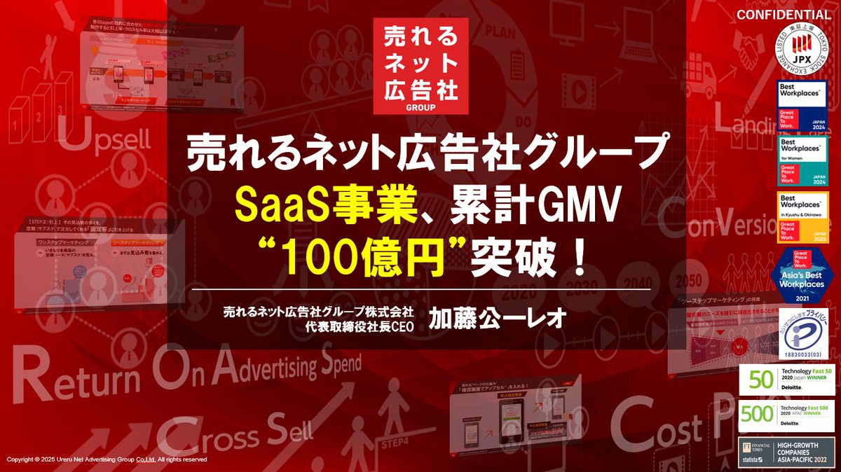 売れるネット広告社グループ株式会社 on X: 