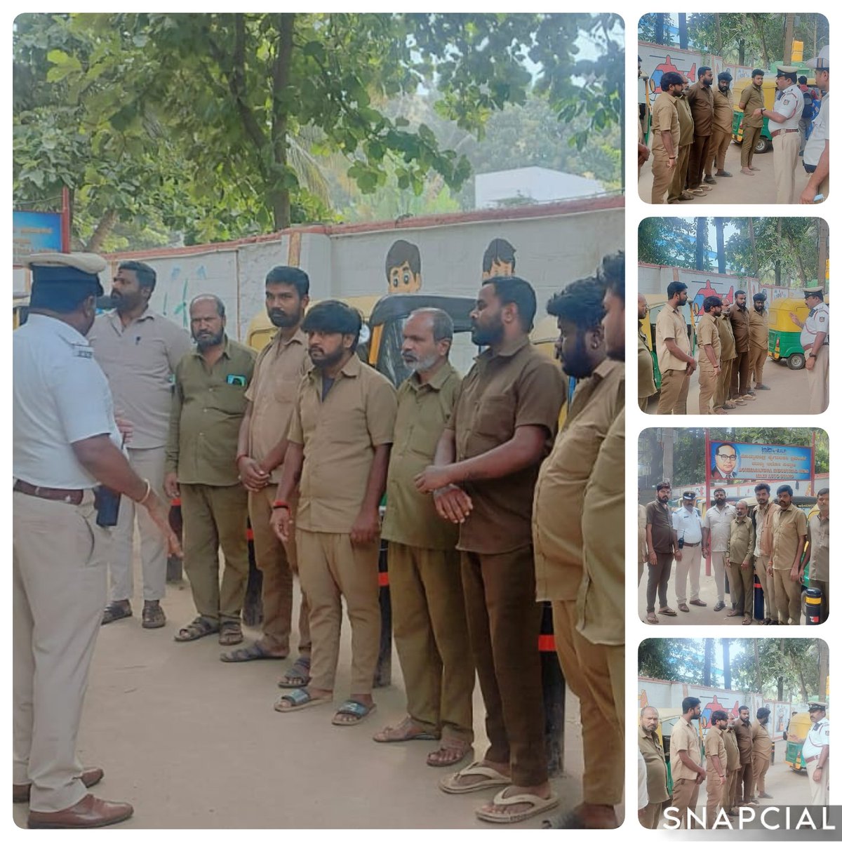 ELECTRONIC CITY TRAFFIC BTP (@ecitytrfps) on Twitter photo ಈ ದಿನ ಎಲೆಕ್ಟ್ರಾನಿಕ್ ಸಿಟಿ ಸಂಚಾರ ಪೋಲಿಸ್ ಠಾಣಾ ಸರಹದ್ದಿನ ಬೊಮ್ಮಸಂದ್ರ ಕೈಗಾರಿಕ ಪ್ರದೇಶಸದಲ್ಲಿನ ಆಟೋ ನಿಲ್ದಾಣದಲ್ಲಿ ಆಟೋ ಚಾಲಕರಿಗೆ ನಮ್ಮ ಅಧಿಕಾರಿಗಳು ಸಂಚಾರ ನಿಯಮಗಳ ಬಗ್ಗೆ ಹಾಗೂ ಸಂಚಾರ ನಿಯಮಗಳನ್ನು ಪಾಲಿಸುವಂತೆ ತಿಳುವಳಿಕೆ ನೀಡುತ್ತಿರುವುದು. ಈ ದಿನ ಎಲೆಕ್ಟ್ರಾನಿಕ್ ಸಿಟಿ ಸಂಚಾರ ಪೋಲಿಸ್ ಠಾಣಾ ಸರಹದ್ದಿನ ಬೊಮ್ಮಸಂದ್ರ ಕೈಗಾರಿಕ ಪ್ರದೇಶಸದಲ್ಲಿನ ಆಟೋ ನಿಲ್ದಾಣದಲ್ಲಿ ಆಟೋ ಚಾಲಕರಿಗೆ ನಮ್ಮ ಅಧಿಕಾರಿಗಳು ಸಂಚಾರ ನಿಯಮಗಳ ಬಗ್ಗೆ ಹಾಗೂ ಸಂಚಾರ ನಿಯಮಗಳನ್ನು ಪಾಲಿಸುವಂತೆ ತಿಳುವಳಿಕೆ ನೀಡುತ್ತಿರುವುದು.