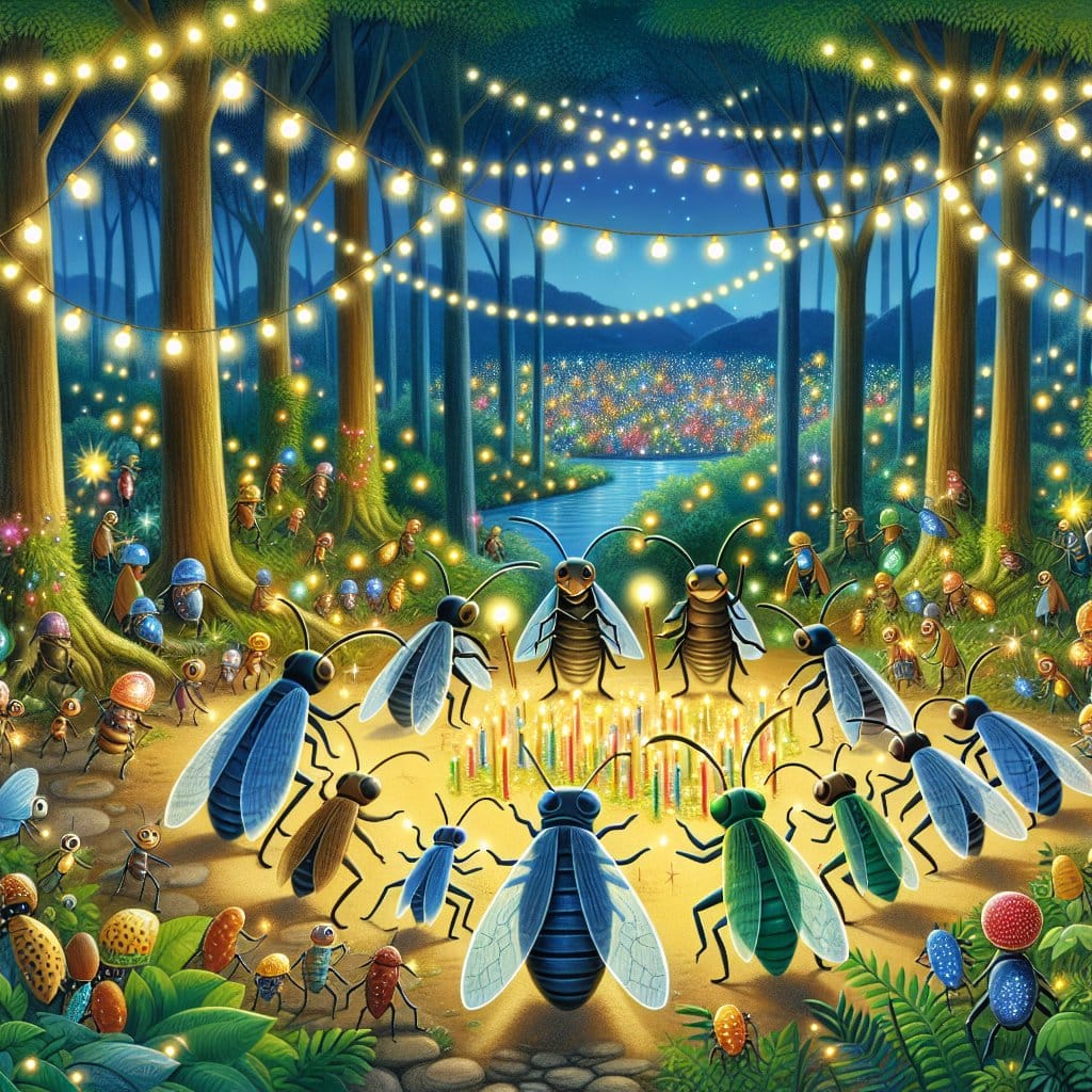 Insectos Unidos y el festival de la luz -  cuentomania.net/insectos-unido…