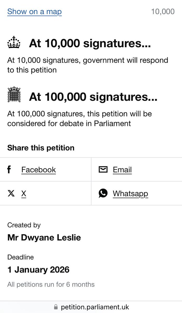 There’s a new petition calling for registration for cyclists.  Wonder if this one will attract more than the 0.01% of the population to sign, that signed the previous one.  

petition.parliament.uk/petitions/7299…