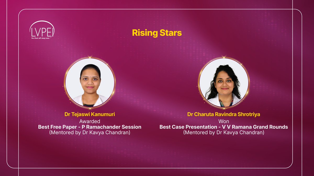 LVPEI (@lvprasadeye) on Twitter photo At #TOSCON2025, our clinicians were recognised for advancing ophthalmology through leadership, research & innovation.
Proud of their work rooted in knowledge, empathy & intent.
With gratitude to #TelanganaOphthalmologicalSociety #TOS, <a href="/OptometryIndia/">India Vision Institute</a>, <a href="/AiosOffice/">AIOS OFFICE</a> <a href="/soevisionorg/">SOE</a> At #TOSCON2025, our clinicians were recognised for advancing ophthalmology through leadership, research & innovation.
Proud of their work rooted in knowledge, empathy & intent.
With gratitude to #TelanganaOphthalmologicalSociety #TOS, <a href="/OptometryIndia/">India Vision Institute</a>, <a href="/AiosOffice/">AIOS OFFICE</a> <a href="/soevisionorg/">SOE</a>