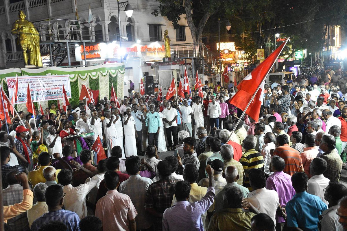 CPI (M) (@cpimspeak) on Twitter photo Protest demonstrations were held in Tamil Nadu against the death threat issued to <a href="/SuVe4Madurai/">Su Venkatesan MP</a>, #CPIM MP from Madurai, by Sangh Parivar members after his speech in parliament during the discussions on the #Pahalgam attack. State secretariat members Mathukur Ramalingam and S Protest demonstrations were held in Tamil Nadu against the death threat issued to <a href="/SuVe4Madurai/">Su Venkatesan MP</a>, #CPIM MP from Madurai, by Sangh Parivar members after his speech in parliament during the discussions on the #Pahalgam attack. State secretariat members Mathukur Ramalingam and S