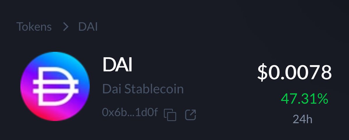 ❤️💛💚💙

🚨 BREAKING 🚨 

pDAI +50%