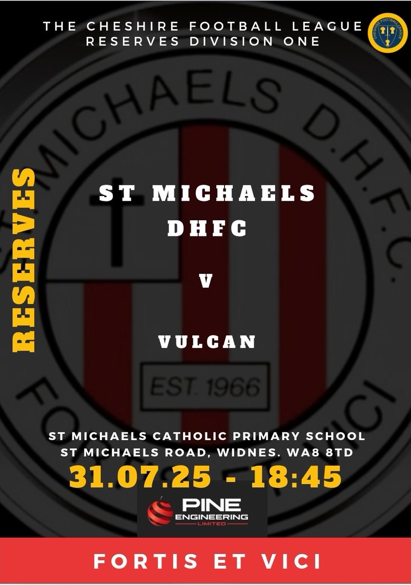 Thursday night football fix?

 Come and show your support as our reserves take on Vulcan in their season  opener