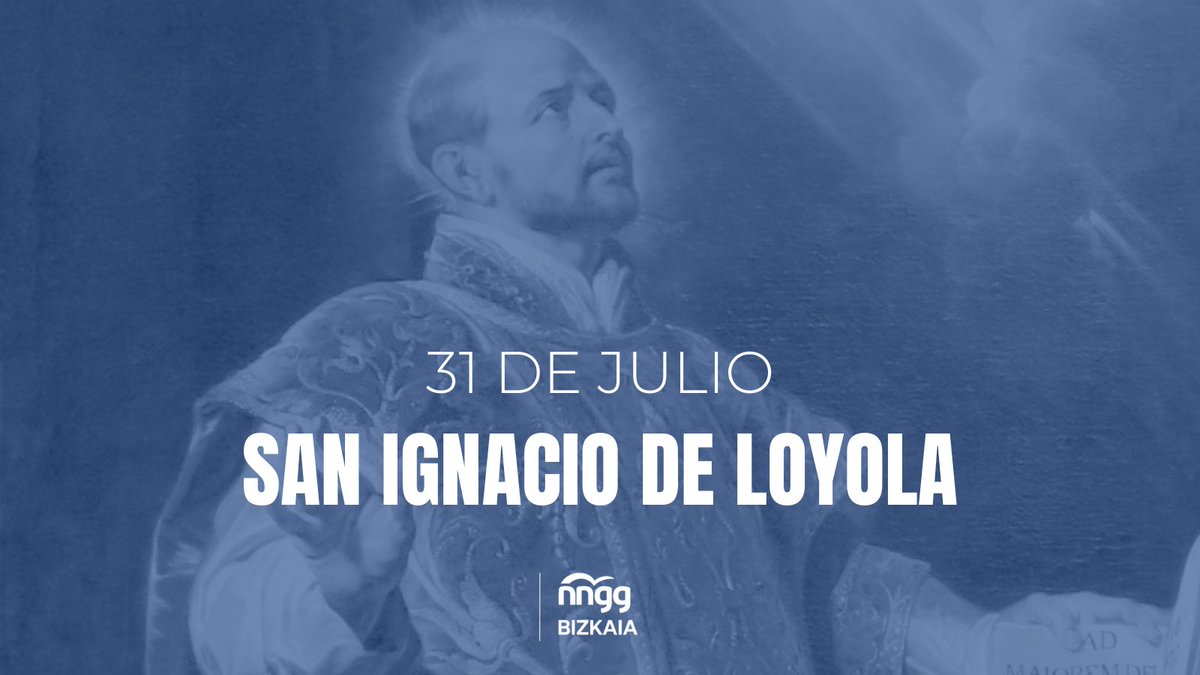 NNGG Bizkaia (@nnggbizkaia) on Twitter photo 🔵 🕊️ Hoy recordamos a #SanIgnaciodeLoyola
Vasco universal y referente de transformación, vocación y servicio.
Desde <a href="/NNGGBizkaia/">NNGG Bizkaia</a> reivindicamos su legado:
Educar, discernir y actuar con valores.
La juventud de #Bizkaia tiene vocación.
Y está preparada para liderar. 🔵 🕊️ Hoy recordamos a #SanIgnaciodeLoyola
Vasco universal y referente de transformación, vocación y servicio.
Desde <a href="/NNGGBizkaia/">NNGG Bizkaia</a> reivindicamos su legado:
Educar, discernir y actuar con valores.
La juventud de #Bizkaia tiene vocación.
Y está preparada para liderar.